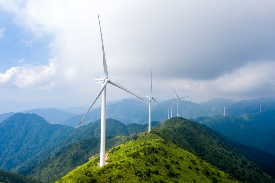 Alpine meadows and wind power